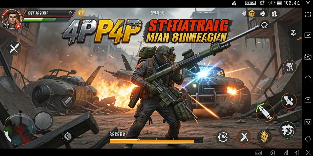 Gameplay mendebarkan dalam 4P4P dengan strategi cerdik.