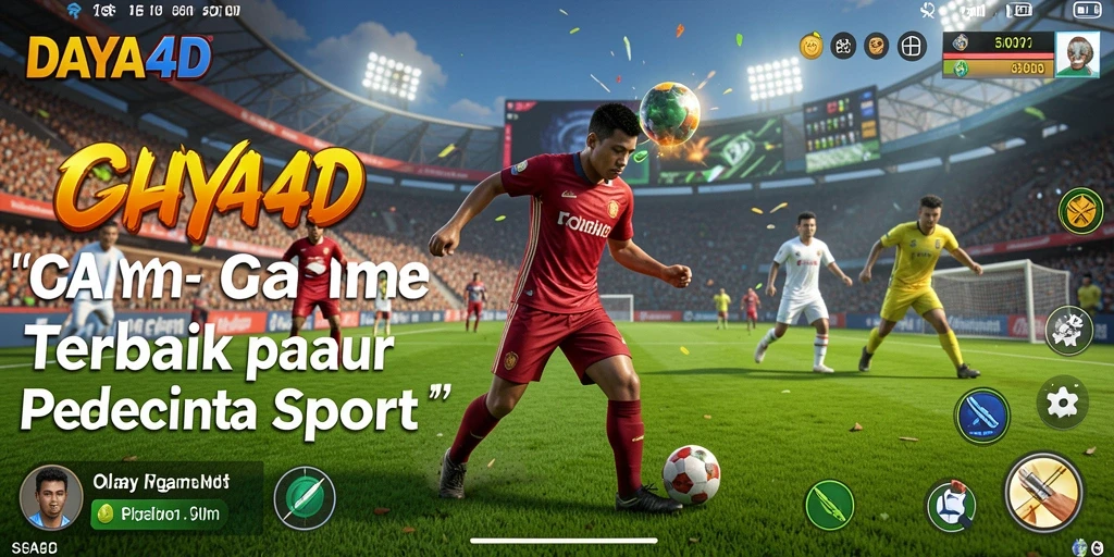 Tangkapan layar utama memperlihatkan gameplay seru dalam <strong>DAYA4D</strong> saat bermain olahraga.