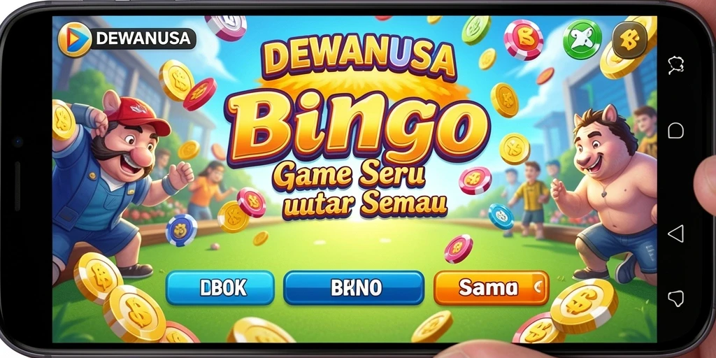 Screenshot DEWANUSA menampilkan gameplay Bingo yang seru dan interaktif.