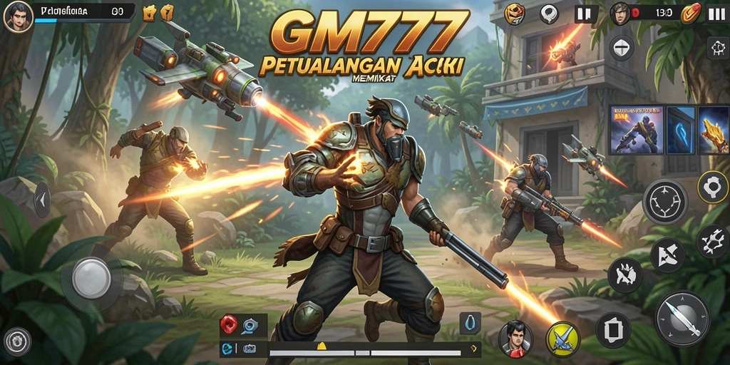 Screenshot menunjukkan aksi seru dalam GM777 yang memukau.