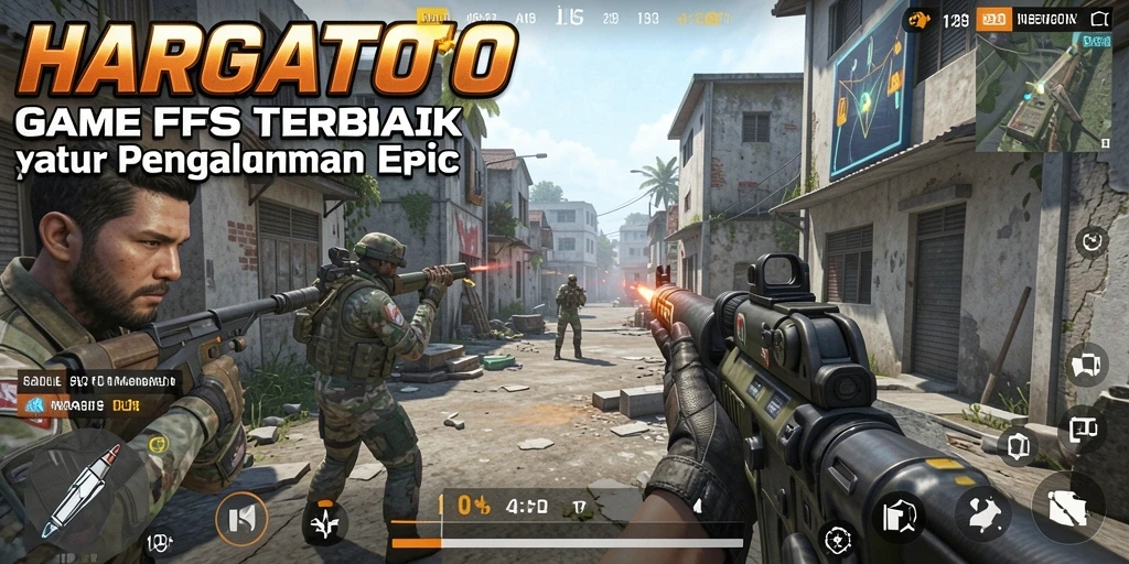 Tampilan gameplay HARGATOTO yang mendebarkan dan penuh aksi.