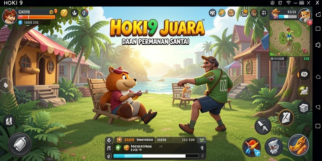 Screenshot permainan HOKI9 menampilkan gameplay yang menarik dan penuh warna.
