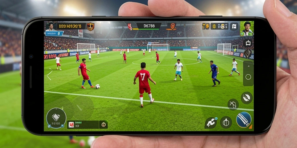 Tampilan gameplay ID6788 yang menegangkan dalam pertandingan sepak bola.