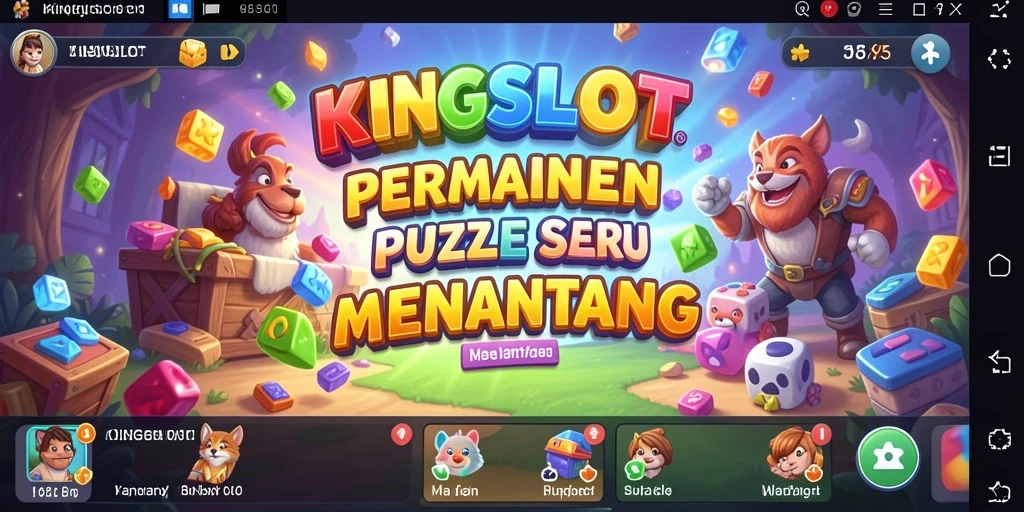 Tampilan gameplay seru dari KINGSLOT yang menantang pemikiran.