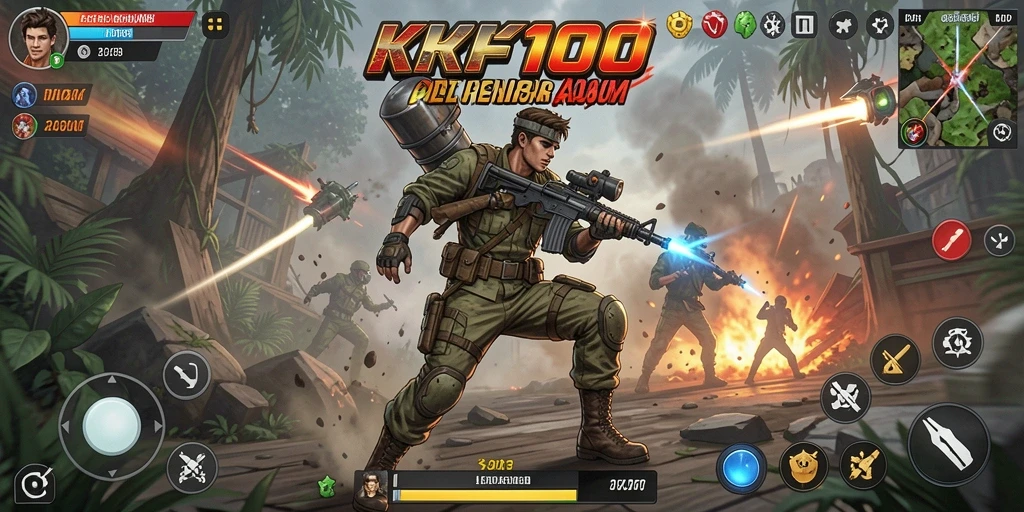 Screenshot KPK100 menampilkan aksi seru dalam permainan.