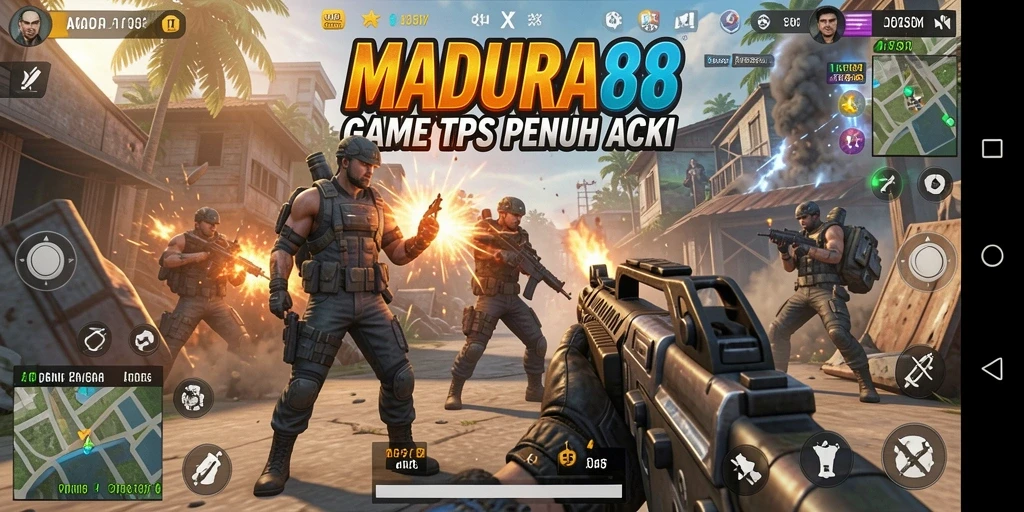 Tampilan gameplay seru dan aksi mendebarkan di MADURA88.