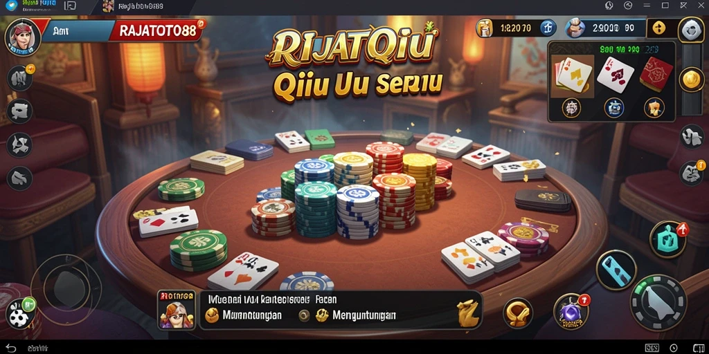 Tampilan menarik dari gameplay RAJATOTO88 saat bermain QiuQiu.